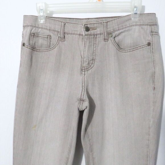 Gray Jeans Women Sz 6 Boot Cut Light Gray Mid Rise Casual Western Faded Glory - Picture 2 of 10